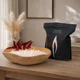 Oversized Wood Gift Set - Scented White