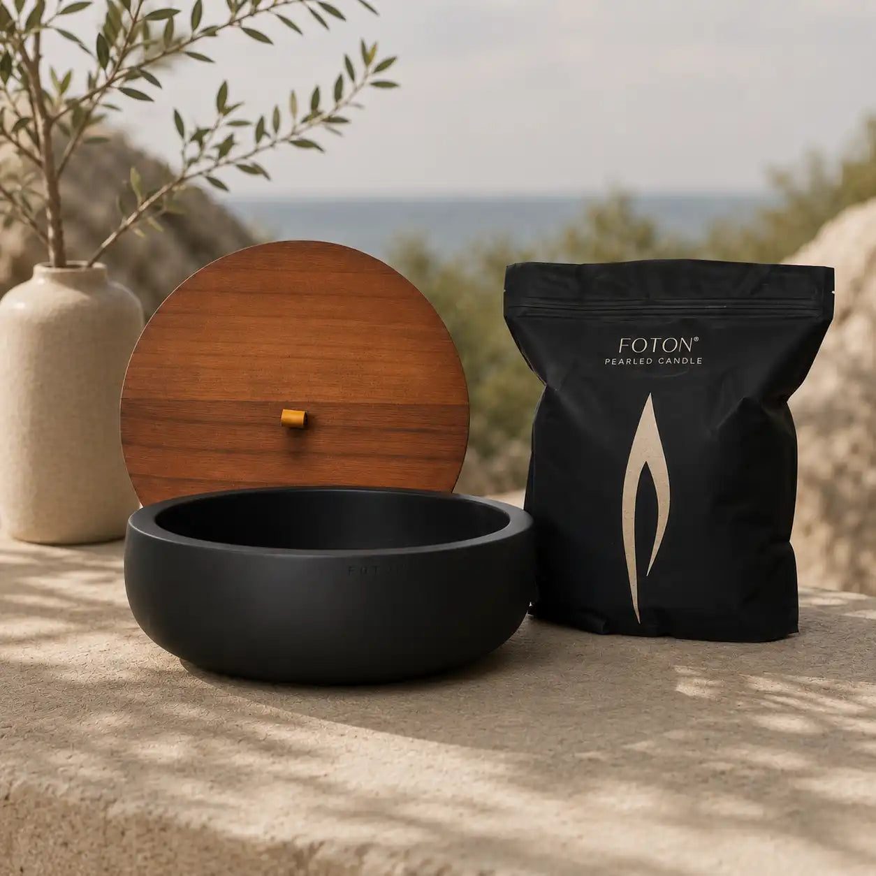 Oversized Indoor/Outdoor Candle Set - Colored