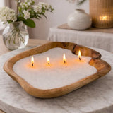 Oversized Wood Gift Set - Scented White